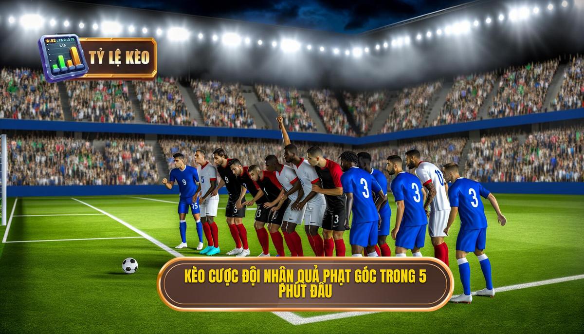 Kèo cược đội nhận quả phạt góc trong 5 phút đầu