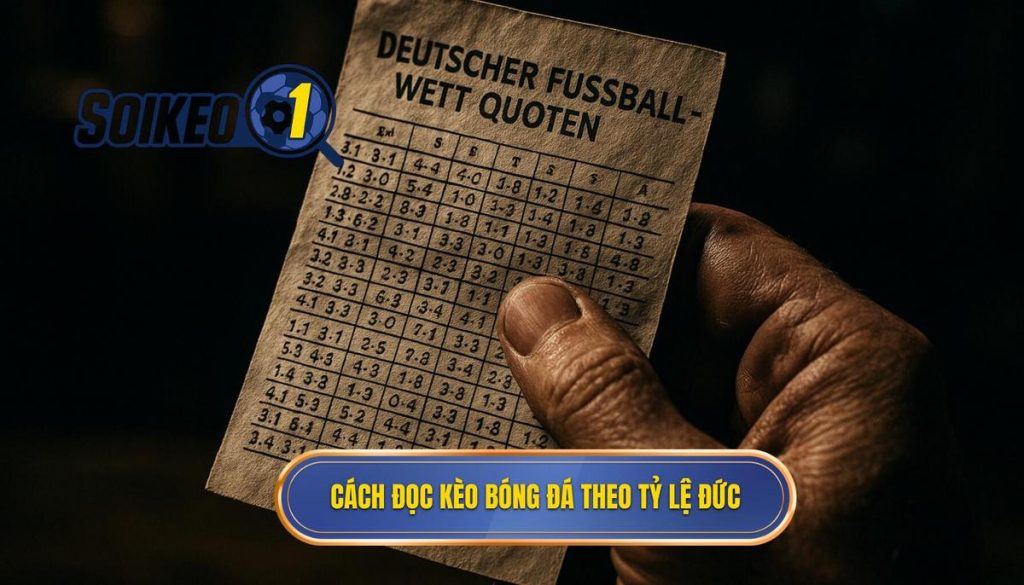 Cách đọc kèo bóng đá theo tỷ lệ Đức