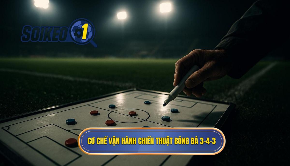 Cơ chế Vận hành cốt lõi của Chiến thuật bóng đá 3-4-3 tấn công