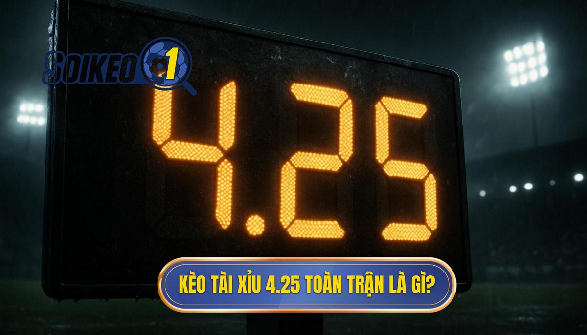 Kèo Tài Xỉu 4.25 Toàn Trận Là Gì_ Định Nghĩa Chi Tiết