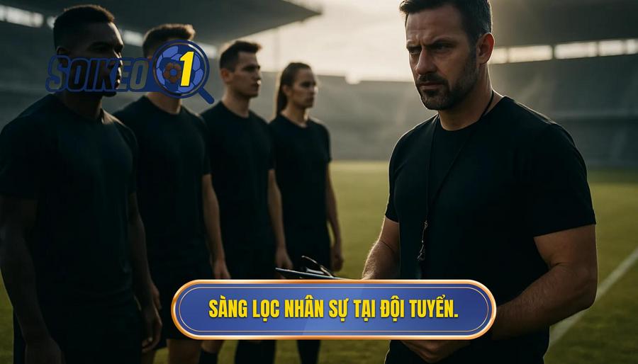 1. Sàng lọc nhân sự tại đội tuyển.