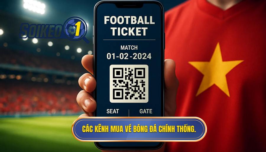 2. Các kênh mua vé bóng đá chính thống.