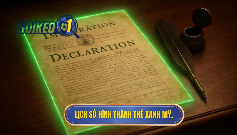 2. Lịch sử hình thành thẻ xanh Mỹ.