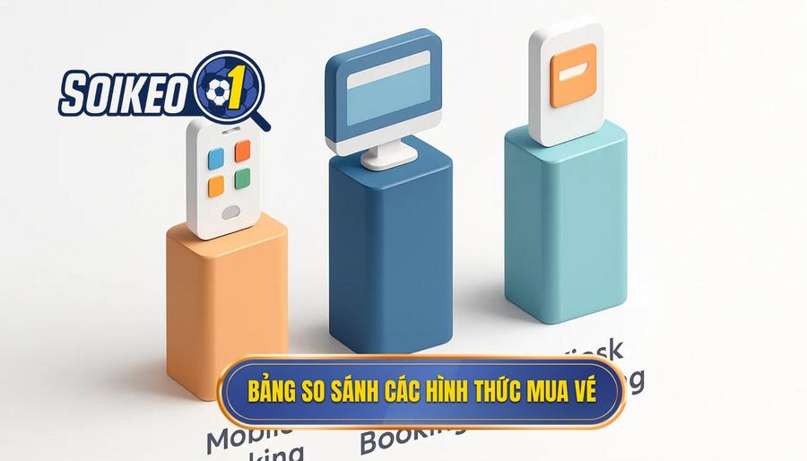 3. Bảng so sánh các hình thức mua vé