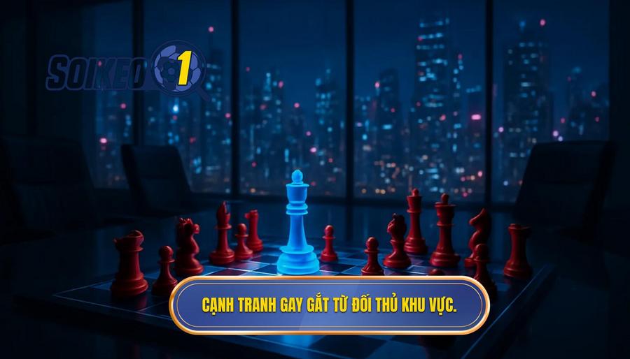3. Cạnh tranh gay gắt từ đối thủ khu vực.